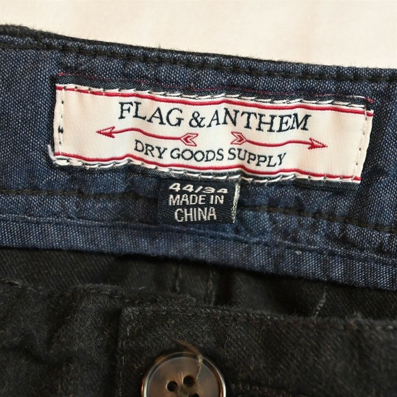 Flag & Anthem 44 x 34 Charcoal Gray Relaxed Fit Chino Pants - Picture 2 of 3